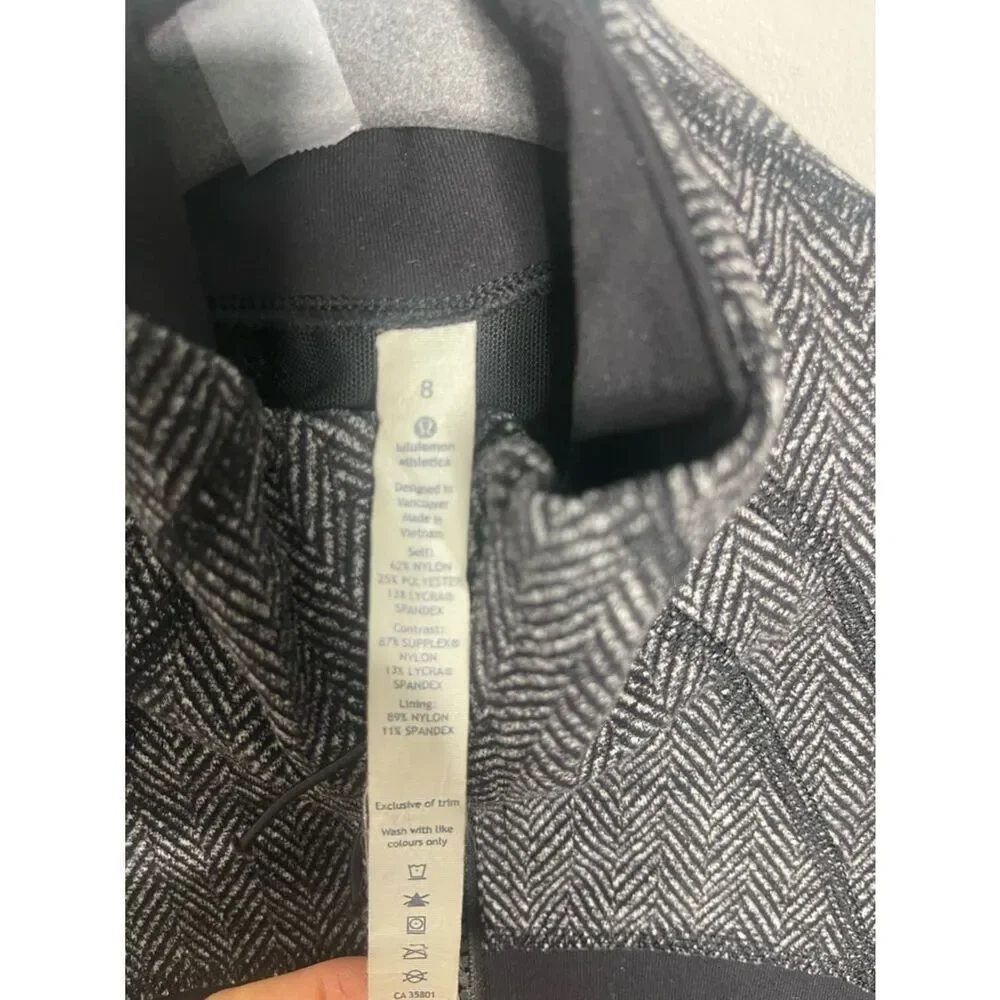 Lululemon Heathered Herringbone Heathered Deep Coal Black sweatshirt